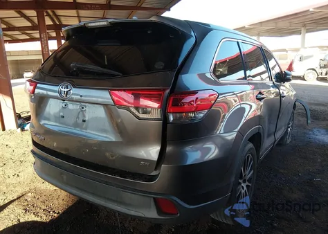 2018 Toyota Highlander Se z USA, uszkodzony, nr VIN 5TDKZRFH8JS537844